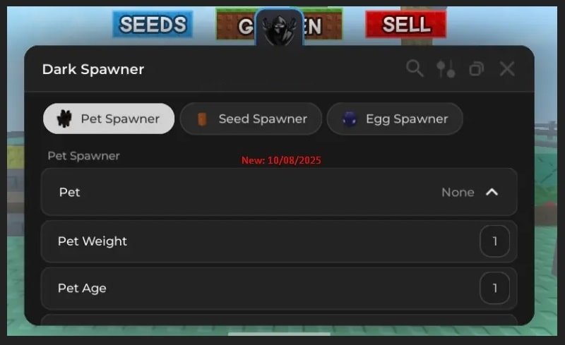 Dark Spawner Script Grow A Garden Roblox [UPD GAG Scripts]